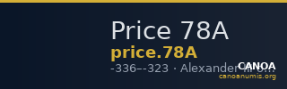 Price 78A — CANOA