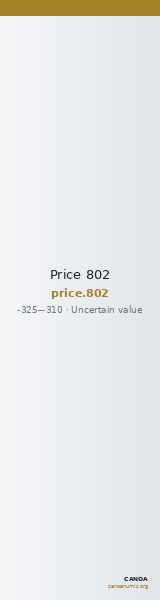 Price 802 — CANOA