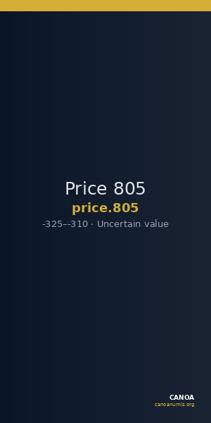 Price 805 — CANOA