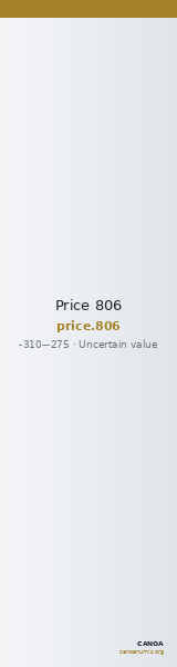 Price 806 — CANOA