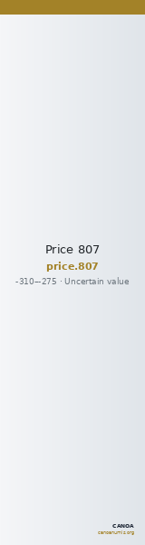 Price 807 — CANOA