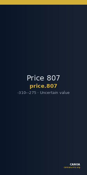 Price 807 — CANOA
