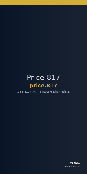 Price 817 — CANOA
