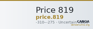 Price 819 — CANOA
