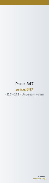 Price 847 — CANOA