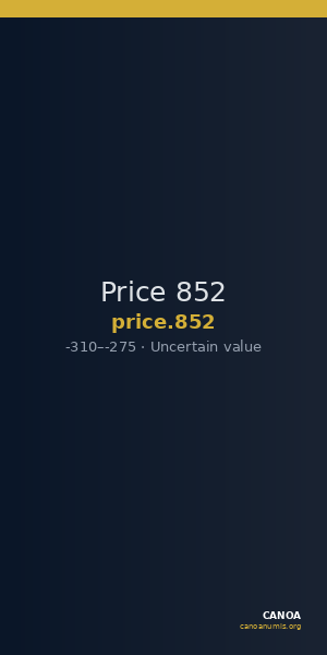 Price 852 — CANOA