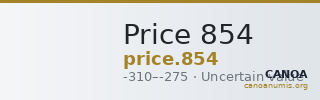 Price 854 — CANOA