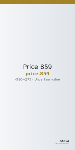 Price 859 — CANOA