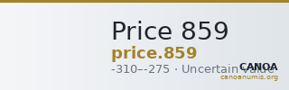 Price 859 — CANOA