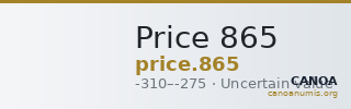 Price 865 — CANOA