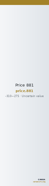 Price 881 — CANOA