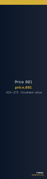 Price 881 — CANOA