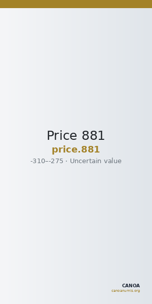Price 881 — CANOA
