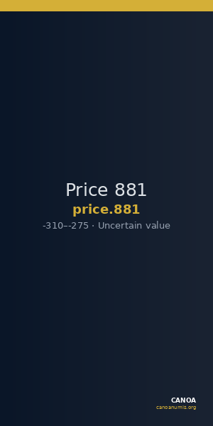 Price 881 — CANOA