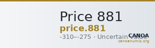 Price 881 — CANOA
