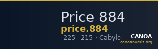 Price 884 — CANOA