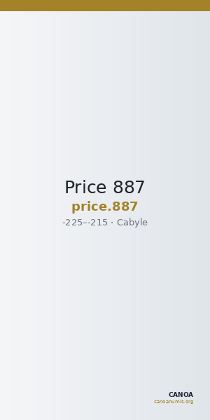 Price 887 — CANOA