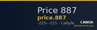 Price 887 — CANOA