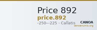 Price 892 — CANOA