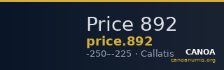 Price 892 — CANOA
