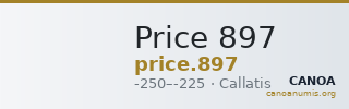 Price 897 — CANOA