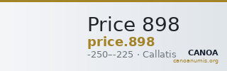 Price 898 — CANOA