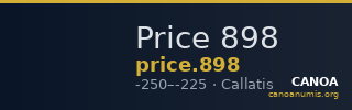 Price 898 — CANOA