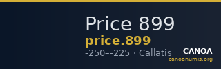 Price 899 — CANOA