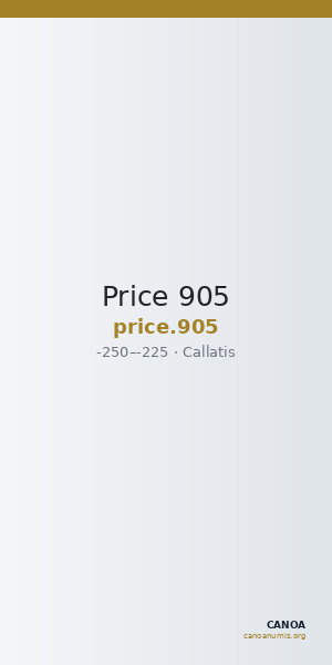 Price 905 — CANOA