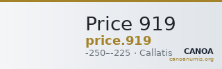 Price 919 — CANOA
