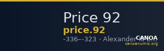 Price 92 — CANOA