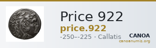 Price 922 — CANOA