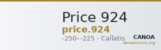Price 924 — CANOA