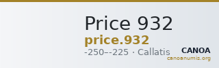 Price 932 — CANOA