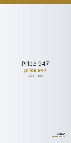 Price 947 — CANOA