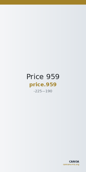Price 959 — CANOA
