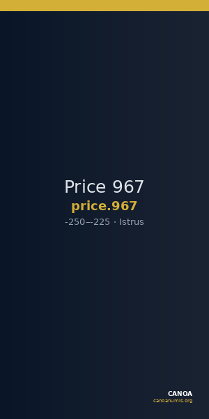 Price 967 — CANOA