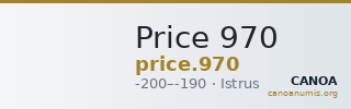 Price 970 — CANOA
