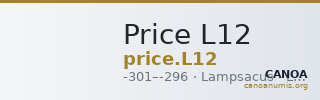 Price L12 — CANOA