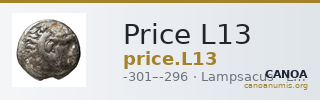 Price L13 — CANOA