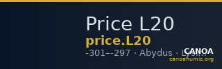 Price L20 — CANOA