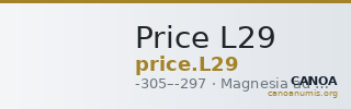 Price L29 — CANOA