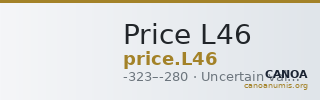 Price L46 — CANOA