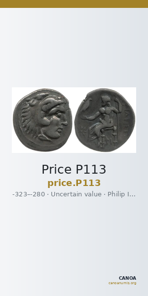 Price P113 — CANOA