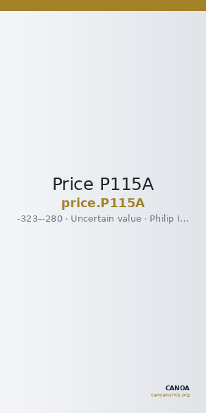 Price P115A — CANOA
