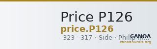 Price P126 — CANOA