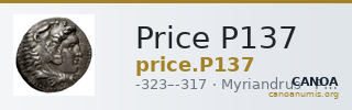Price P137 — CANOA