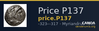 Price P137 — CANOA