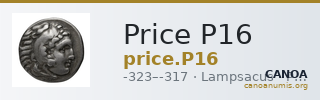 Price P16 — CANOA