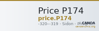 Price P174 — CANOA